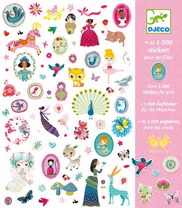 Djeco 1000 Stickers For Girls
