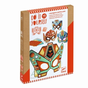 Djeco Do it Yourself Create 4 Super Robot Masks Kit for Ages 5 and Up