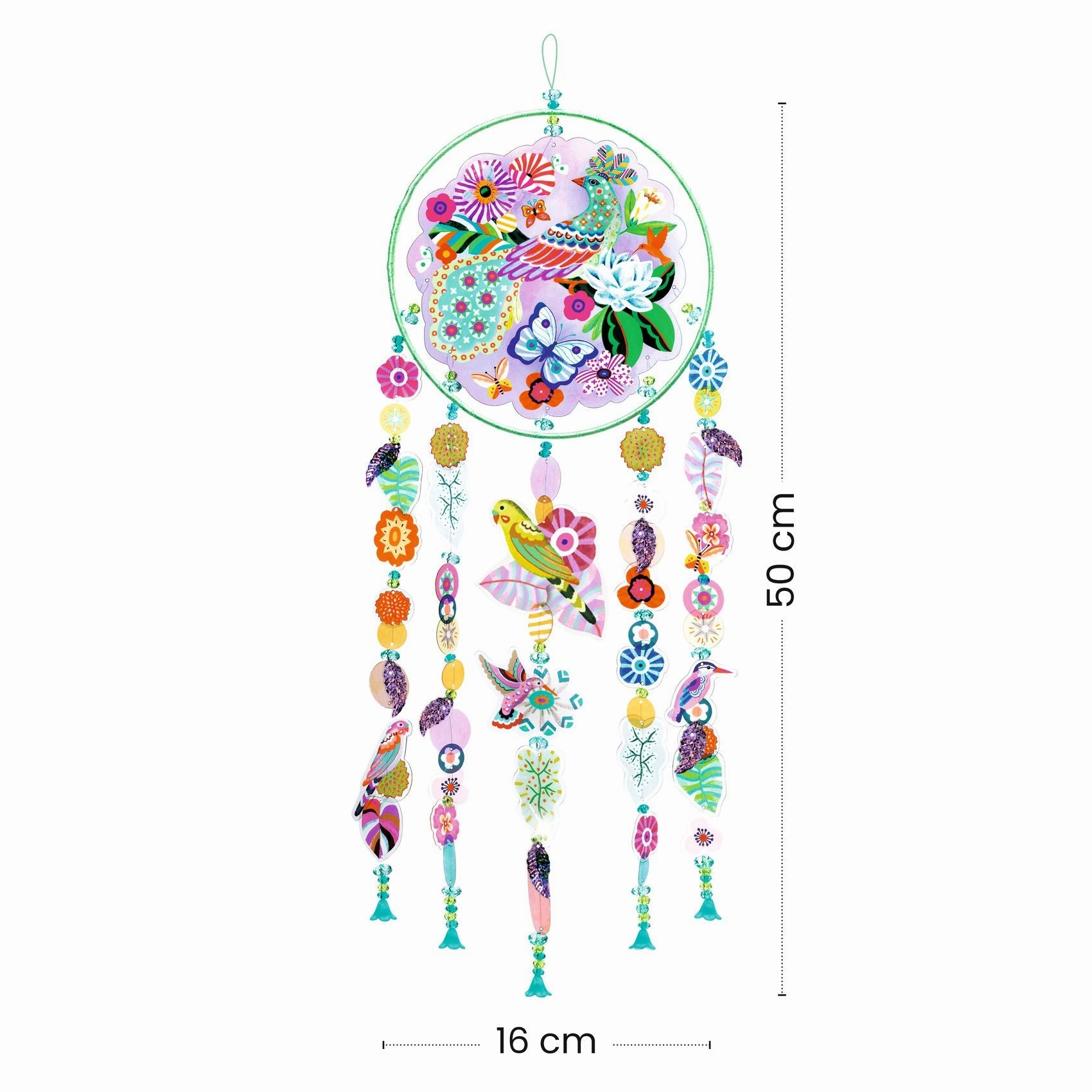 Djeco Do it Yourself Create a Paradise Bird Suncatcher for Ages 7 & Up