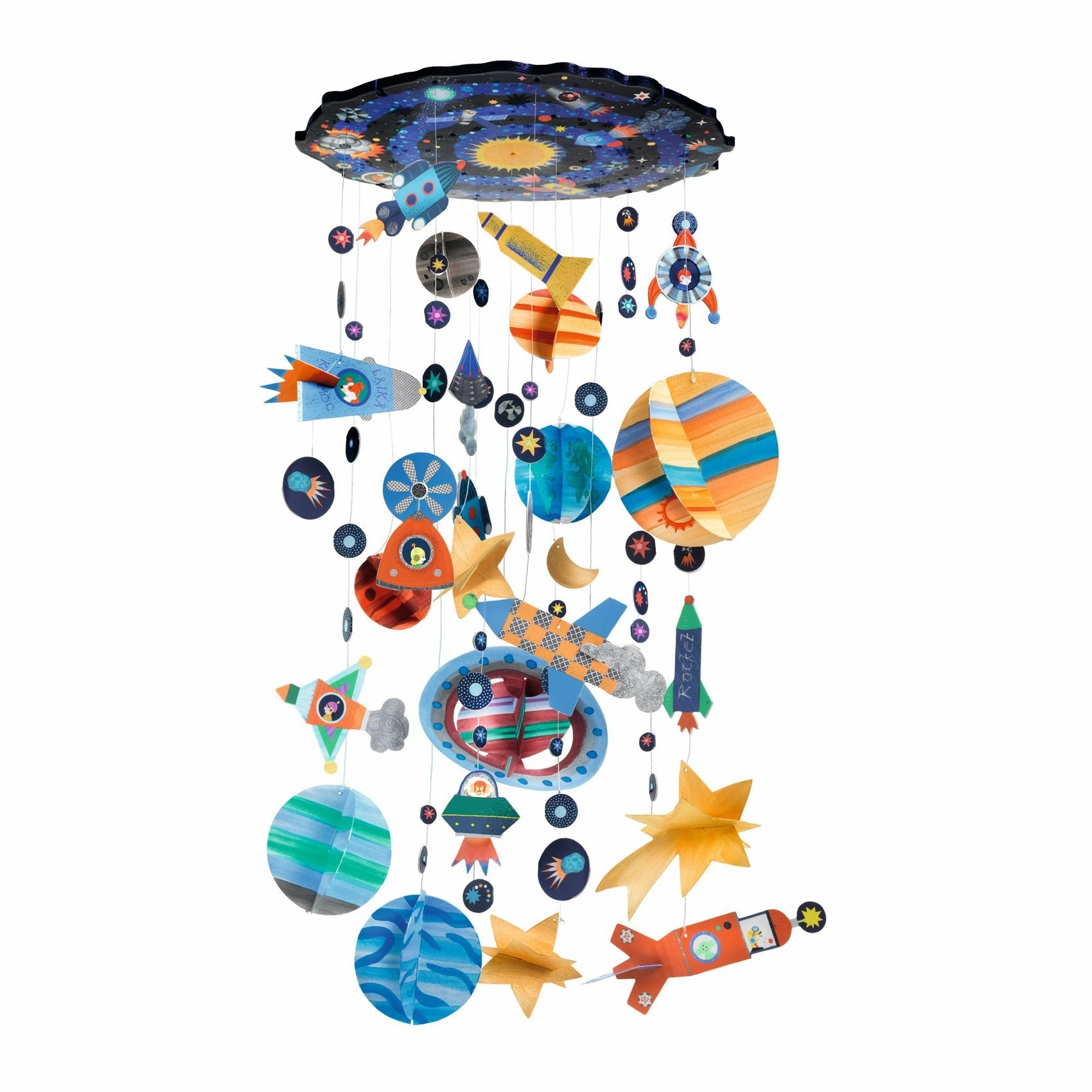 Djeco Do it Yourself Create & Paint a Solar System Mobile for Ages 7 