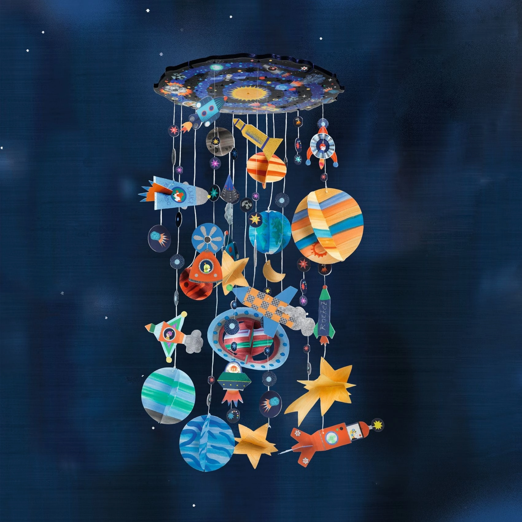 Djeco Do it Yourself Create & Paint a Solar System Mobile for Ages 7 