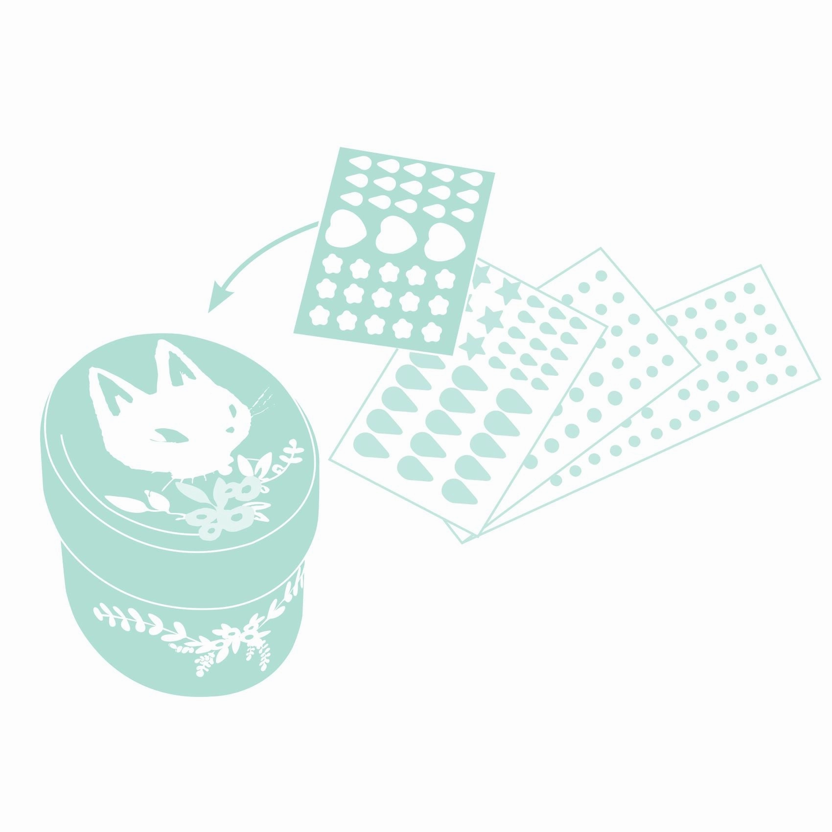 Djeco Do it Yourself Decorate 5 Mini Boxes Craft Kit for Ages 6 and Up