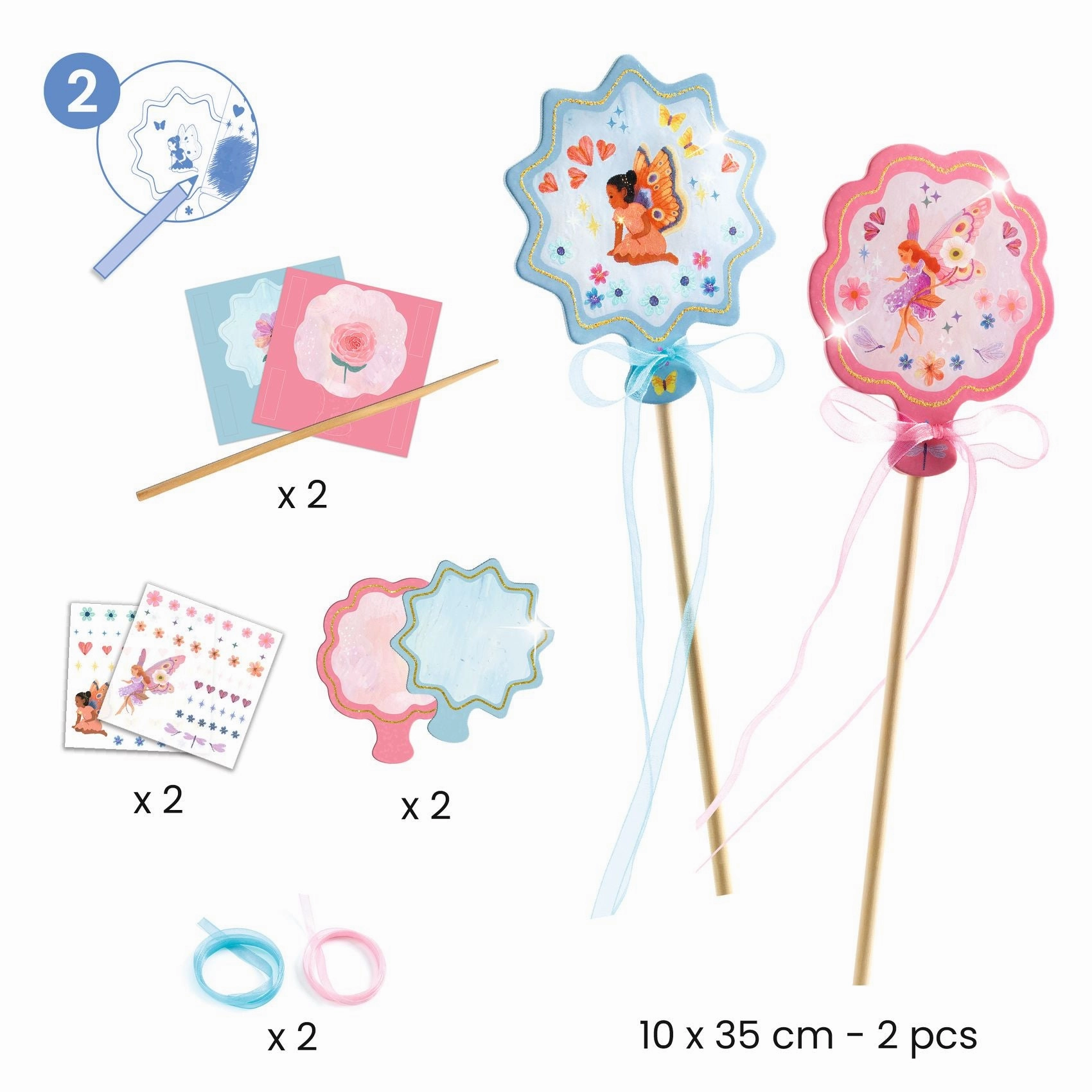 Djeco Do it Yourself Fairy Themed Multi Activity Kit for Ages 5 and Up