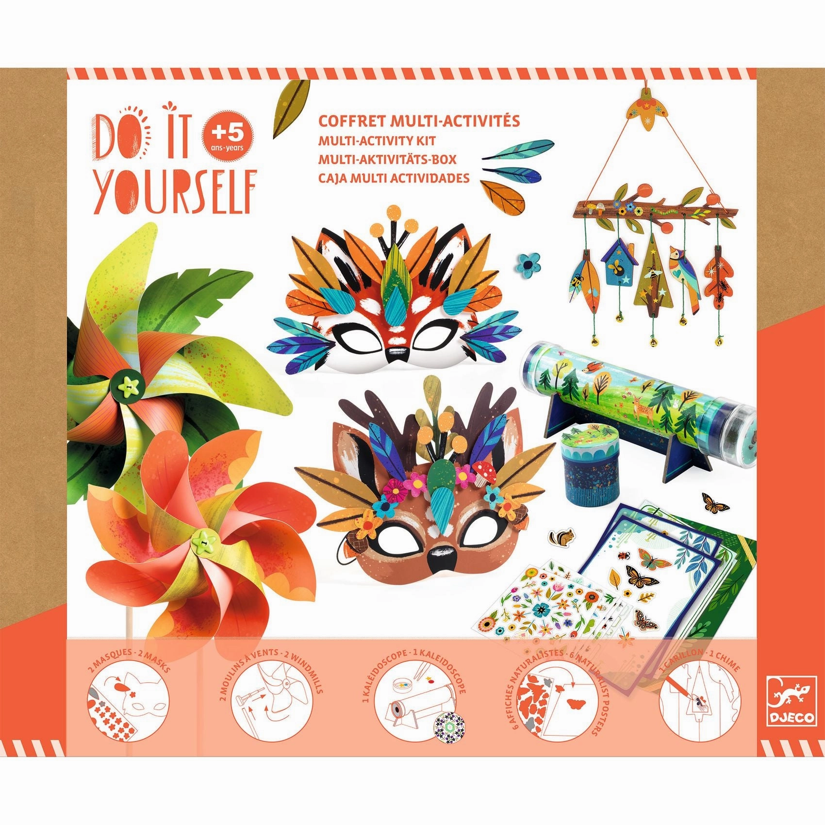 Djeco Do it Yourself Nature Themed Multi Activity Kit for Ages 5 & Up