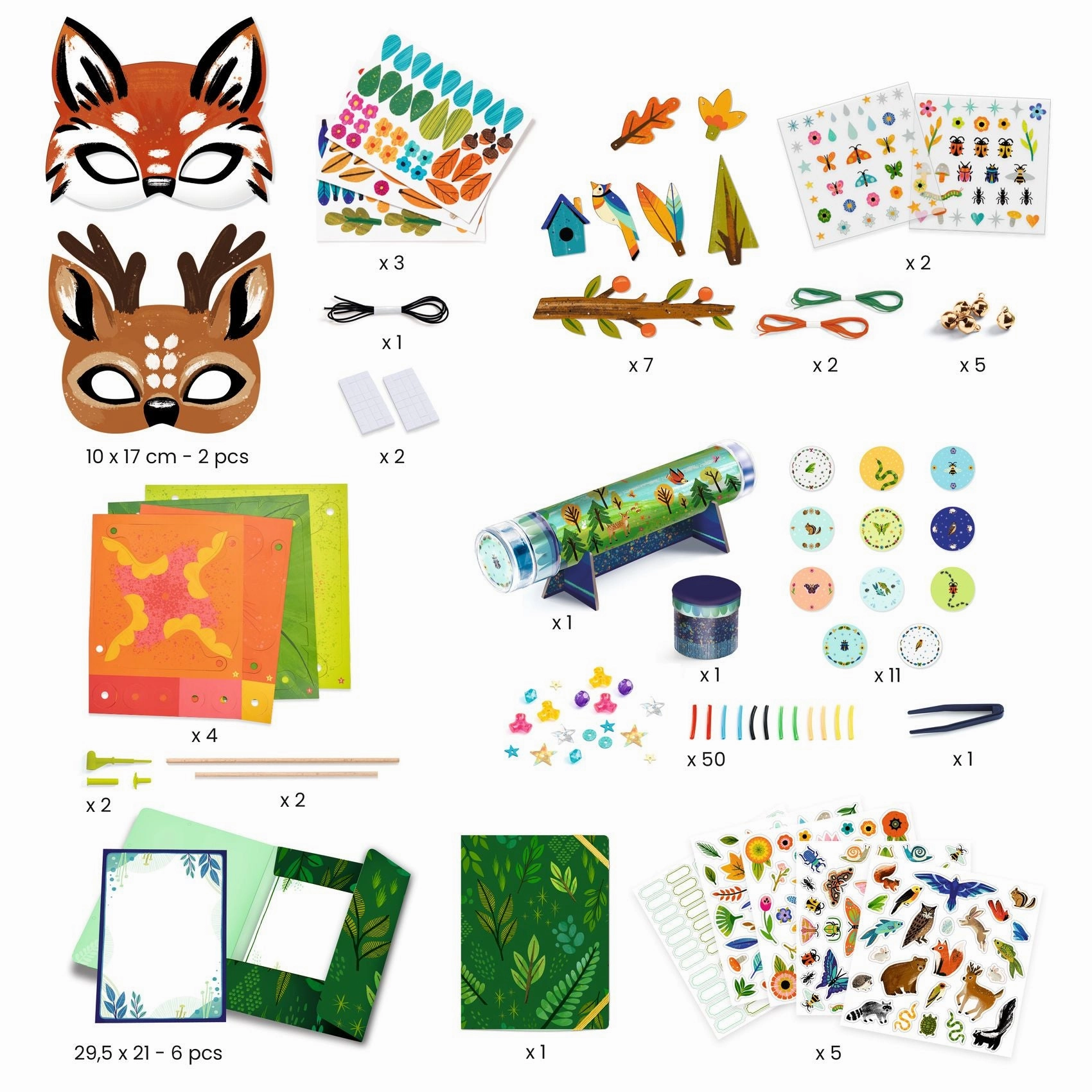 Djeco Do it Yourself Nature Themed Multi Activity Kit for Ages 5 & Up