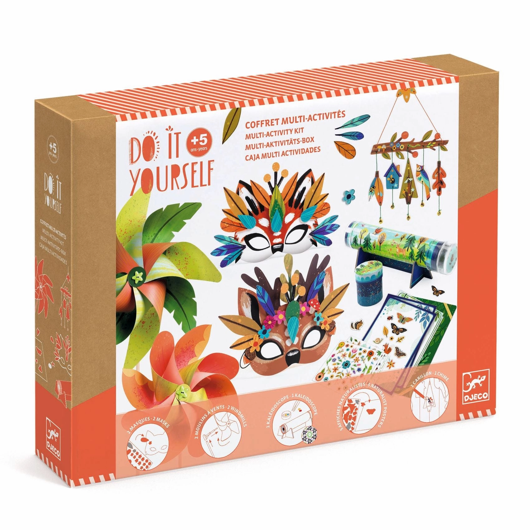 Djeco Do it Yourself Nature Themed Multi Activity Kit for Ages 5 & Up