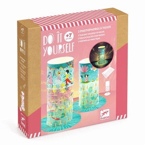 Djeco Do it Yourself Weave 2 Paper Lanterns Craft Kit for Ages 7 & Up