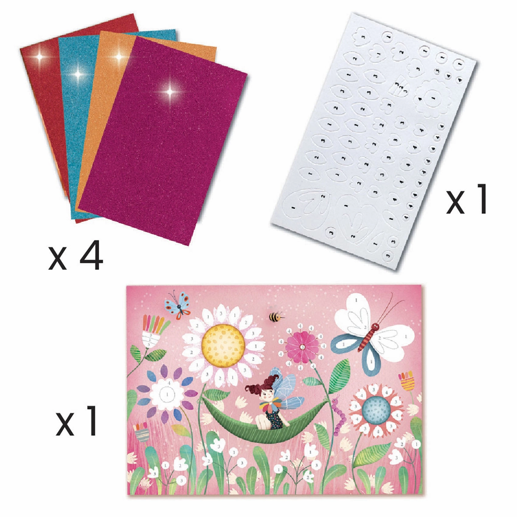 Djeco Fairy Box with 6 Magical Creative Activities for Ages 6 and Up