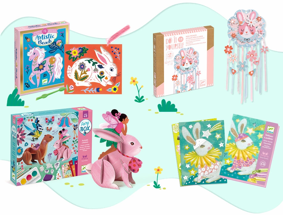 Djeco Fairy Box with 6 Magical Creative Activities for Ages 6 and Up