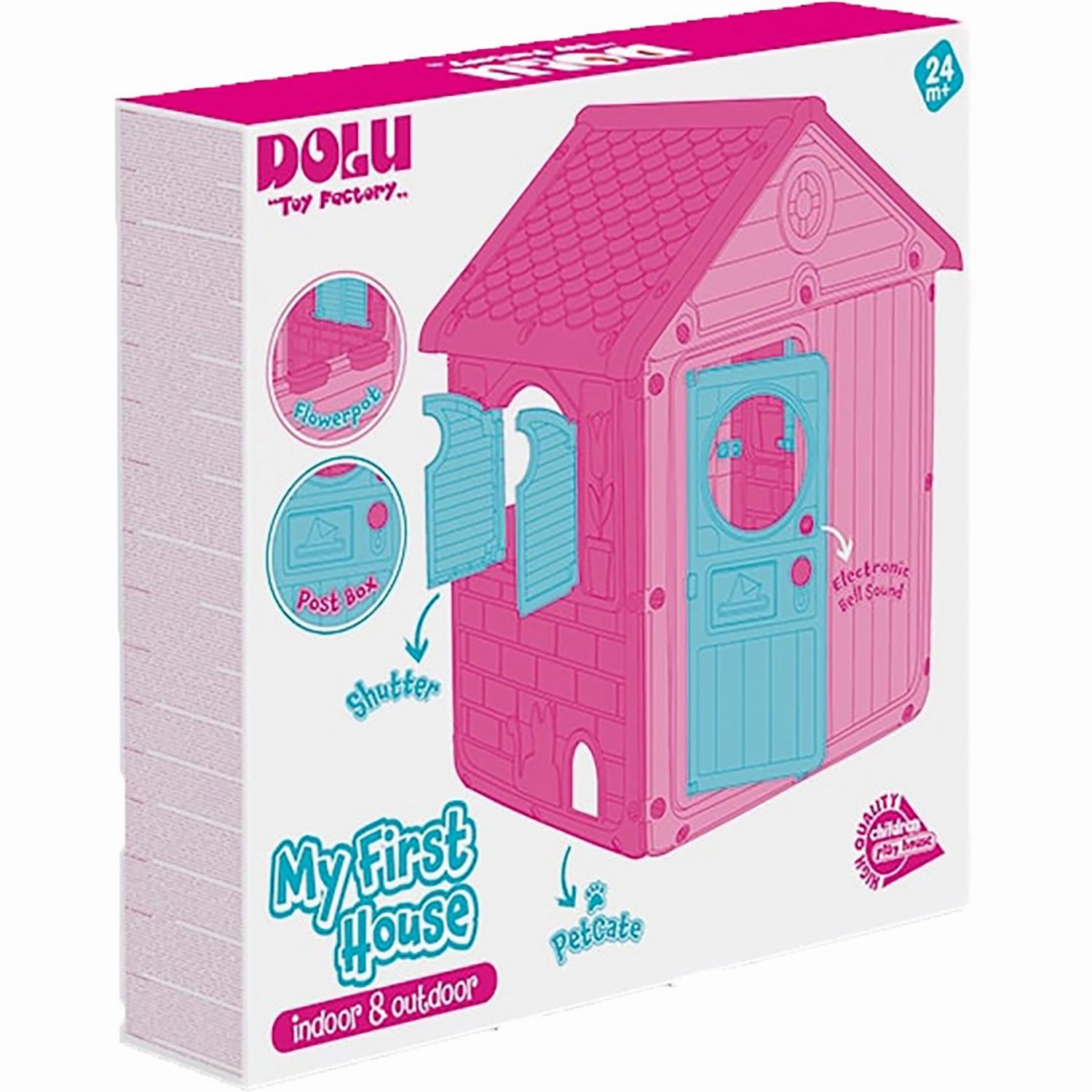 Dolu Toys My First House: Unicorn Playhouse - Pink