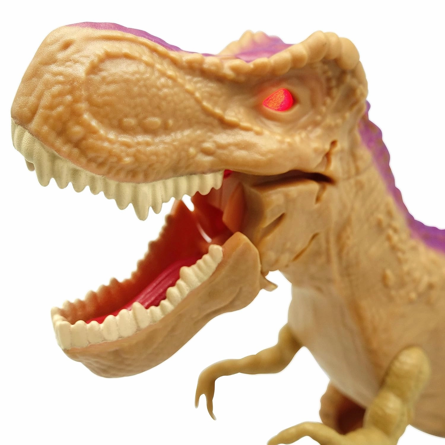 Dragon-I Mighty Megasaur Roaring T-Rex Dinosaur Action Figure for Kids Ages 3 , Brown
