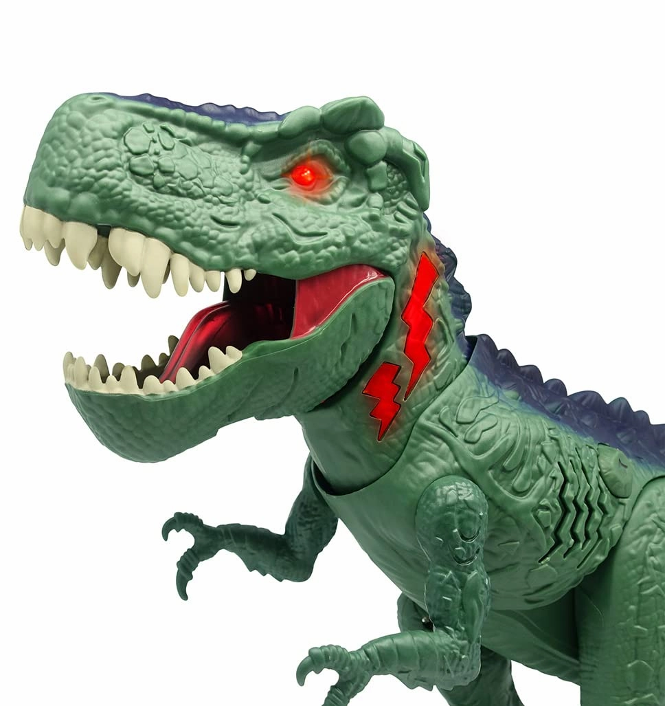 Dragon-I Mighty Megasaur T-Rex with Chomping and Walking Sound For Kids Ages 3 , Green