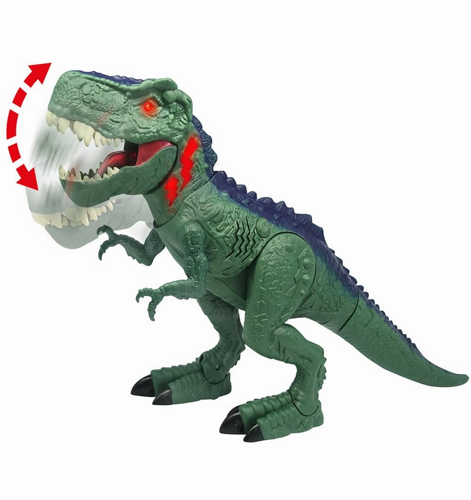 Dragon-I Mighty Megasaur T-Rex with Chomping and Walking Sound For Kids Ages 3 , Green