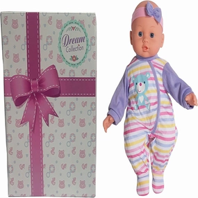 DREAM COLLECTION 14" Interactive Chatter & Coo Baby Doll - Blue Eyes