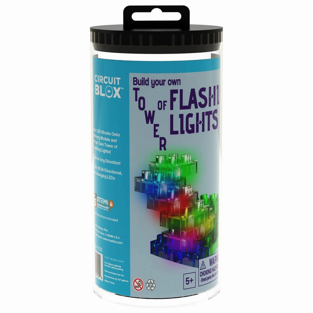 E-Blox Circuit Blox Flashing Lights Tower Building Kit for Kids