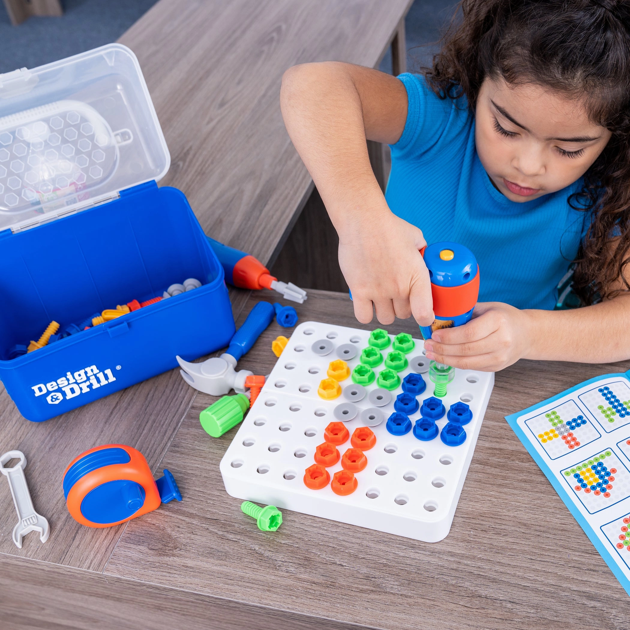 Educ Educational Insights Design & Drill Toolbox - Vibrant STEM Toy Kit