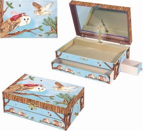 Enchantmints Owl Travellers Music Jewelry Box for Girls