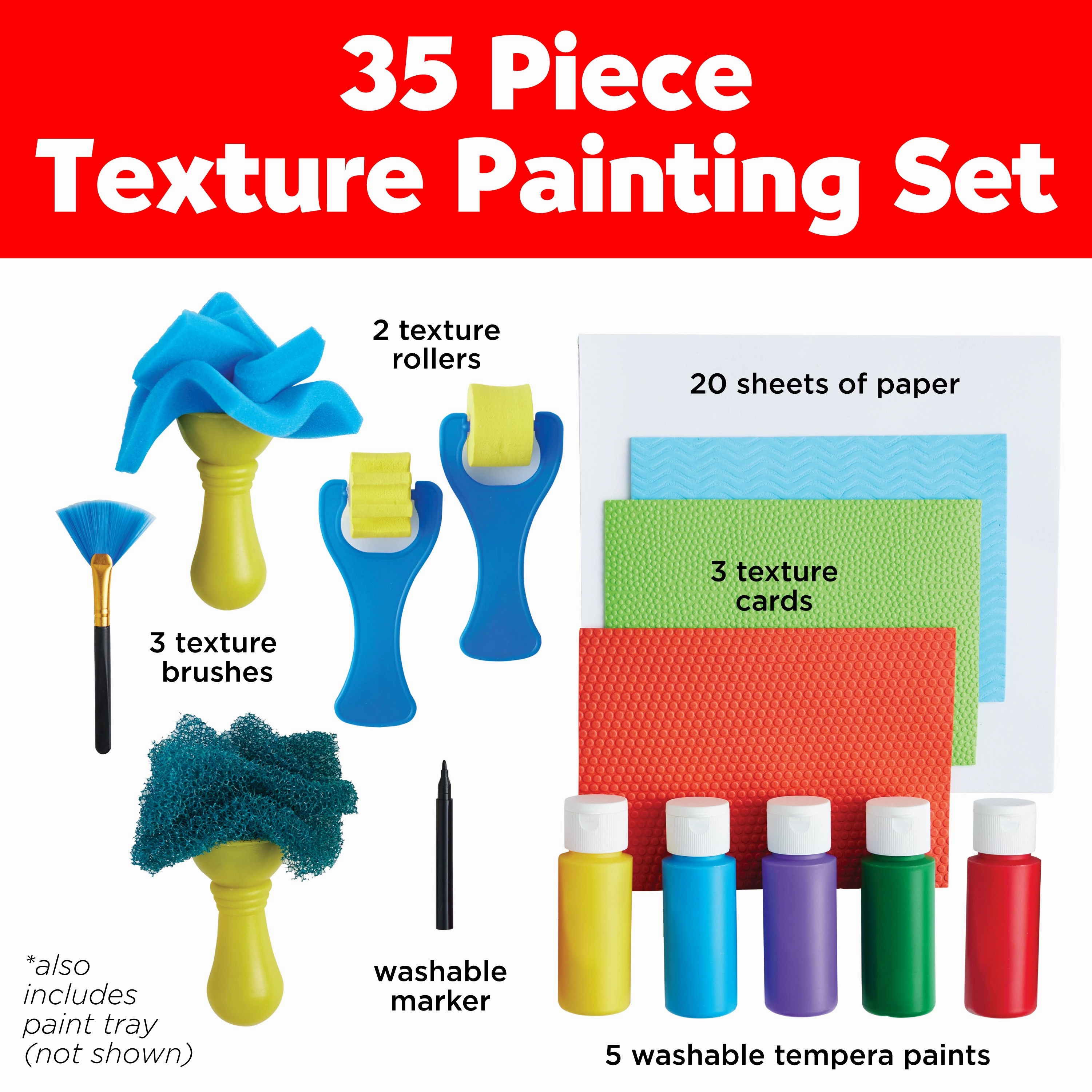 Faber-Castell Young Artist Texture Painting Set - 35 Pieces