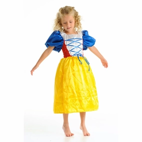 Fairy Girls Snow White Dress Satin Large