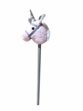Fantasy Hobby Horse 70cm Plush Unicorn Pink