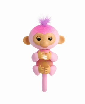Fingerlings Harmony Interactive Baby Monkey - 70  Sounds & Reactions, Pink
