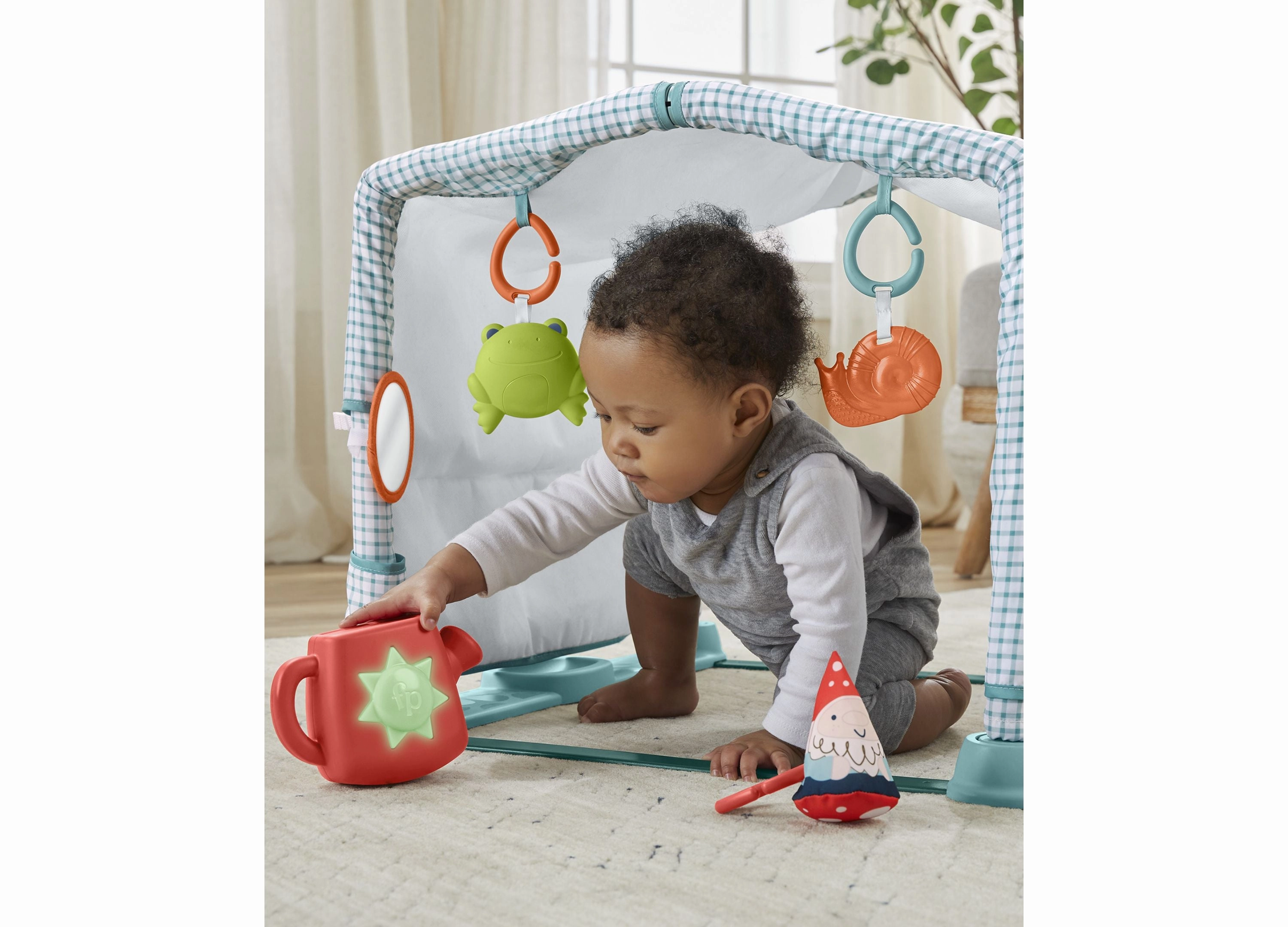 Fisher-Price 3-in-1 Crawl & Play Activity Gym Cottage Theme