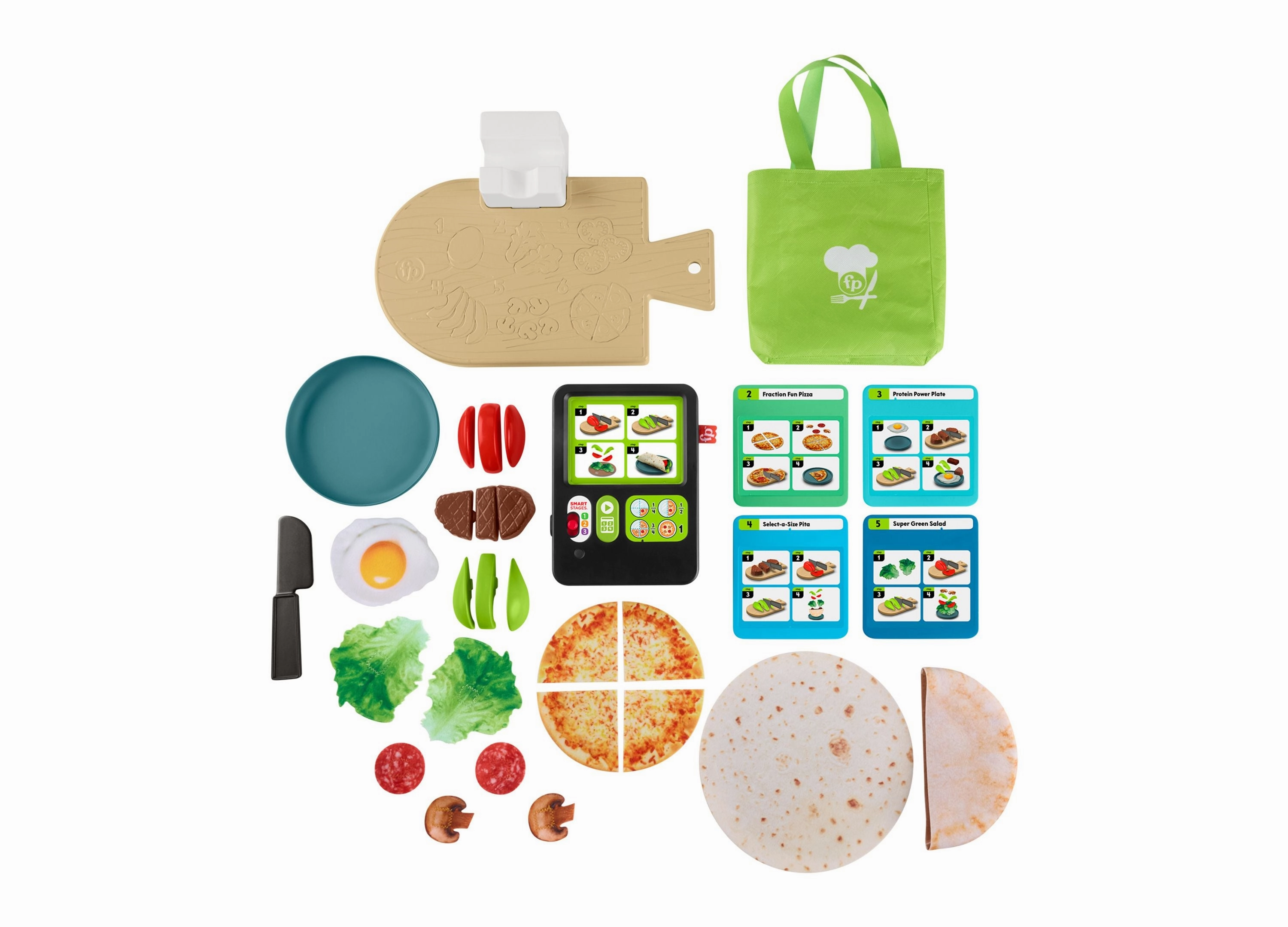 Fisher-Price Laugh & Learn Meal Kit Preschool Playset, 30-Piece