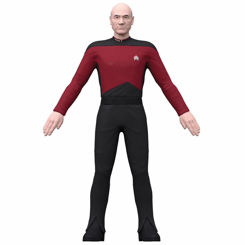 FleXfigs Star Trek Articulated Figures - Captain Kirk & Captain Picard