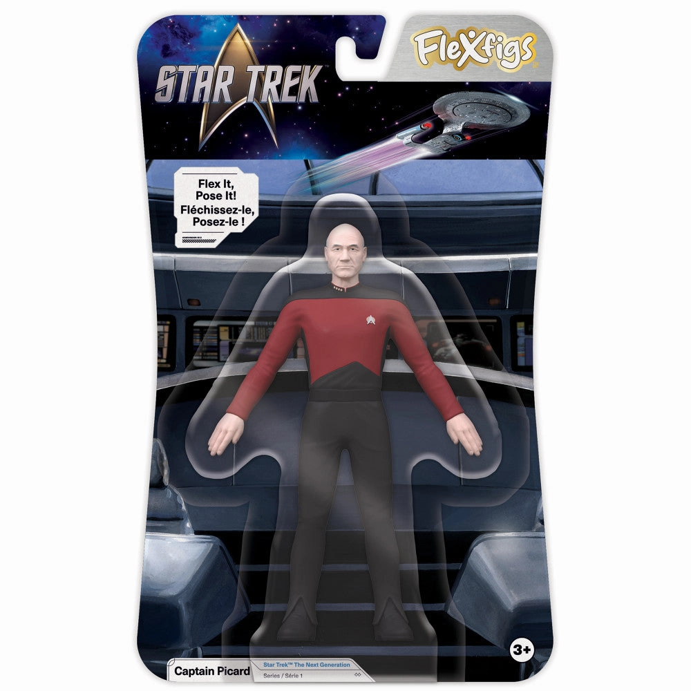 FleXfigs Star Trek Articulated Figures - Captain Kirk & Captain Picard