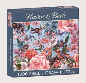 Flowers & Birds 1000 Piece Jigsaw Puzzle