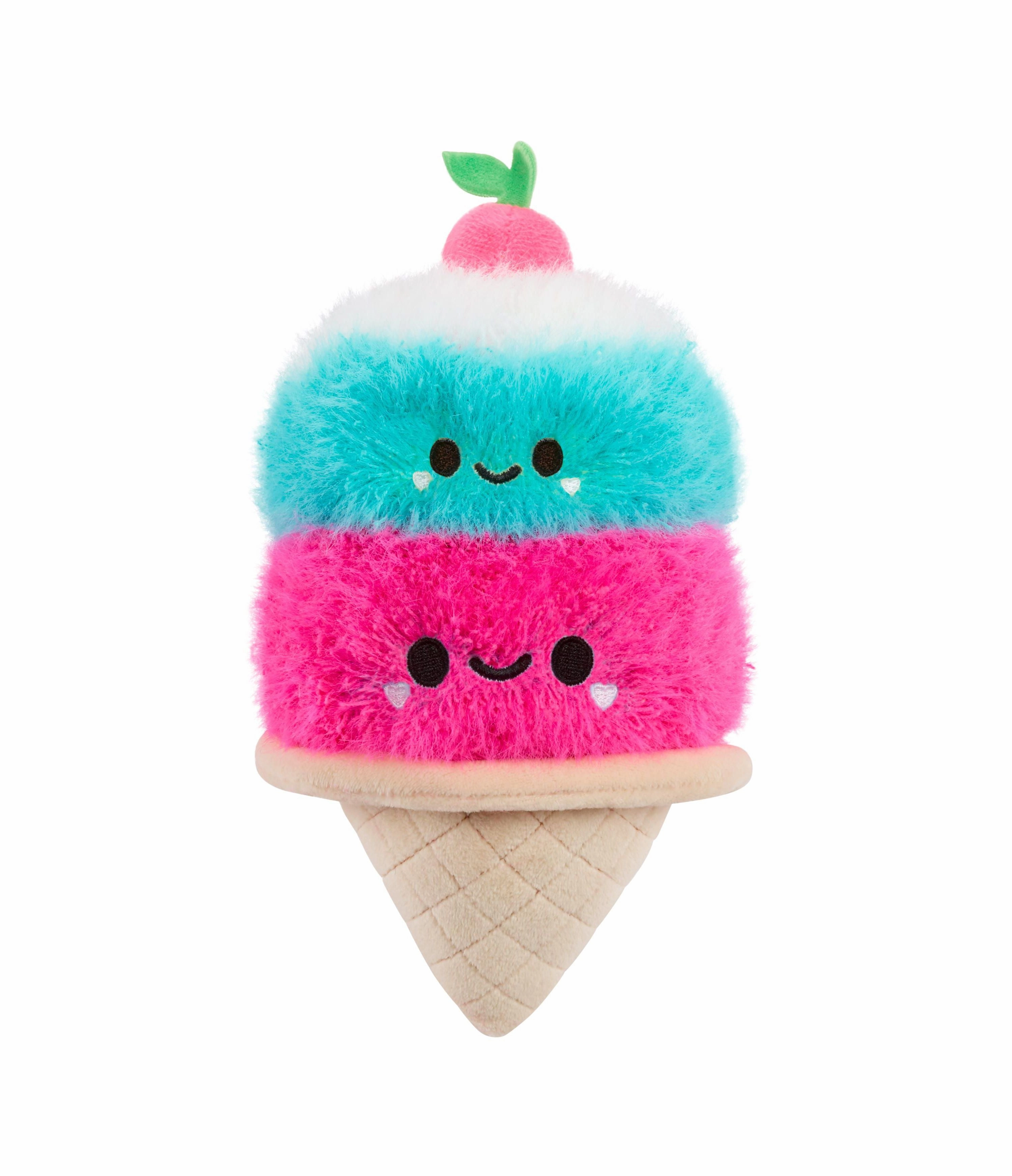 Fluffie Stuffiez 3-in-1 Interactive Small Plush Double Scoop Ice Cream