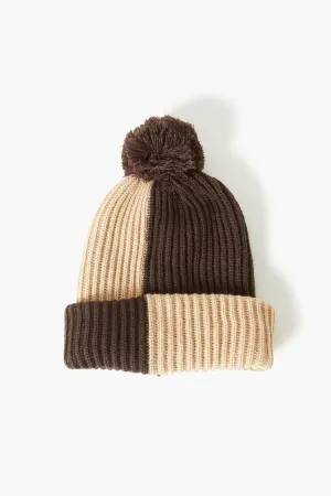 Forever 21 Men's Checkered Pom Pom Beanie Cocoa/Tan Forever 21