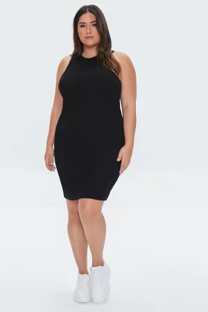 Forever 21 Plus Women's Heathered Tank Dress Black Forever 21