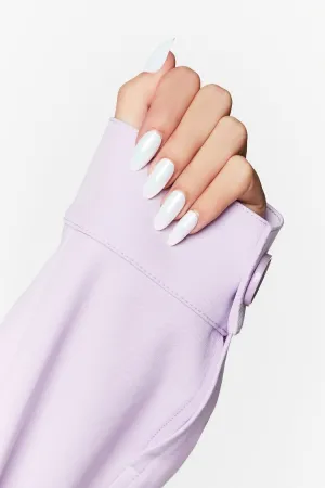 Forever 21 Women's Almond Press-On Nails White/Multi Forever 21