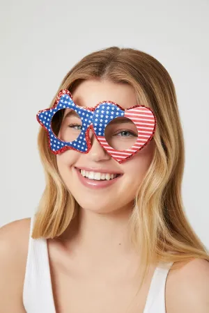Forever 21 Women's American Flag Sunglasses Red/Multi Forever 21