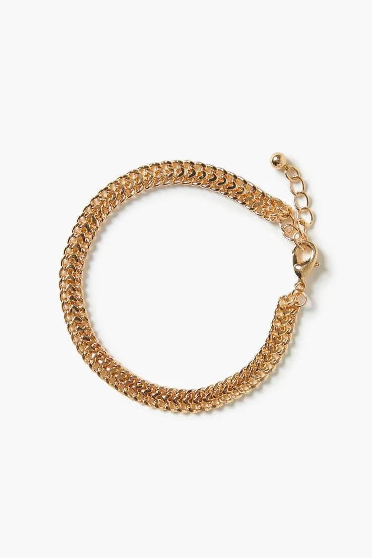 Forever 21 Women's Byzantine Chain Bracelet Gold Forever 21