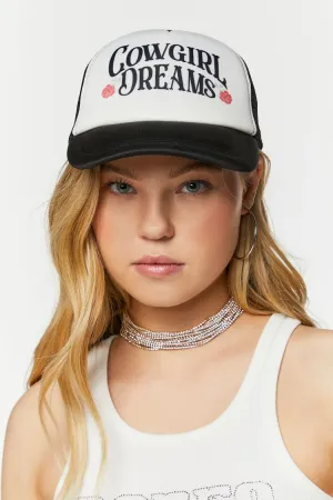 Forever 21 Women's Cowgirl Dreams Trucker Hat Black/Multi Forever 21