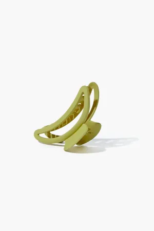Forever 21 Women's Cutout Claw Clip Green Forever 21
