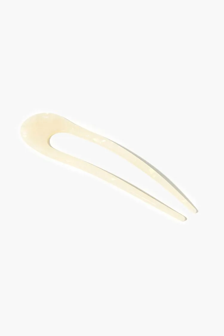 Forever 21 Women's Double Prong Hair Comb White Forever 21