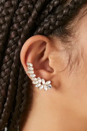 Forever 21 Women's Faux Gem Ear Crawler Gold/Clear Forever 21