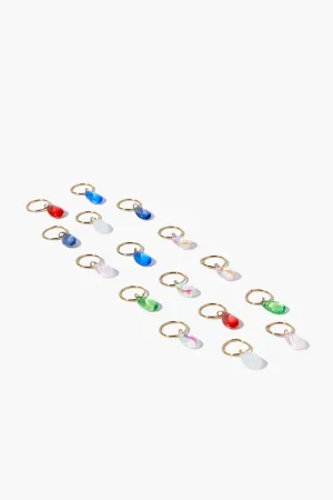Forever 21 Women's Faux Gem Hair Ring Set Pink/Multi Forever 21