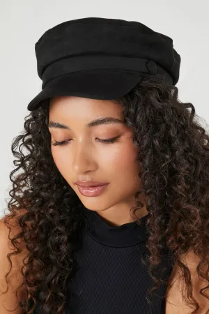 Forever 21 Women's Faux Suede Cabbie Hat Black Forever 21