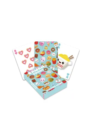 Forever 21 Women's Gamago Kawaii Foods Playing Cards Blue/Multi Forever 21