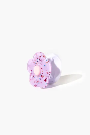 Forever 21 Women's Glitter Flower Phone Grip Purple Forever 21