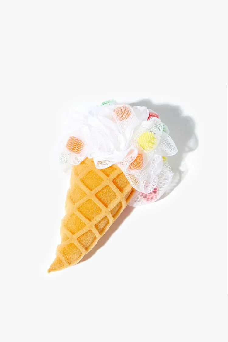 Forever 21 Women's Ice Cream Bath Sponge White/Multi Forever 21