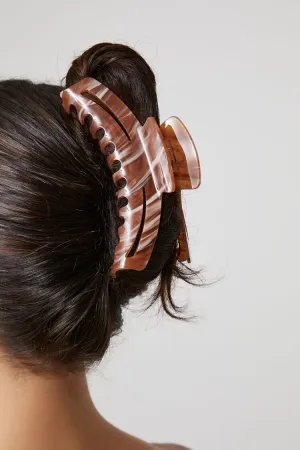 Forever 21 Women's Marble Hair Claw Clip Brown Forever 21
