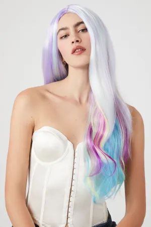 Forever 21 Women's Multicolor Long Wig Rainbow Forever 21