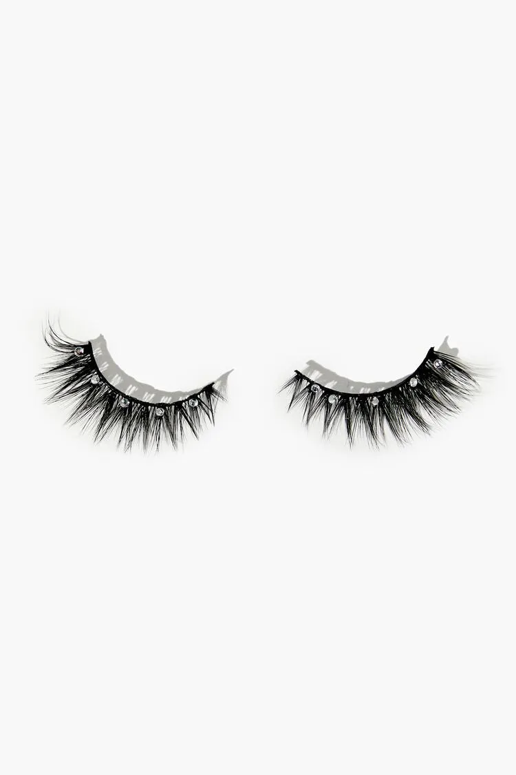 Forever 21 Women's Rhinestone Faux Lashes Black Forever 21