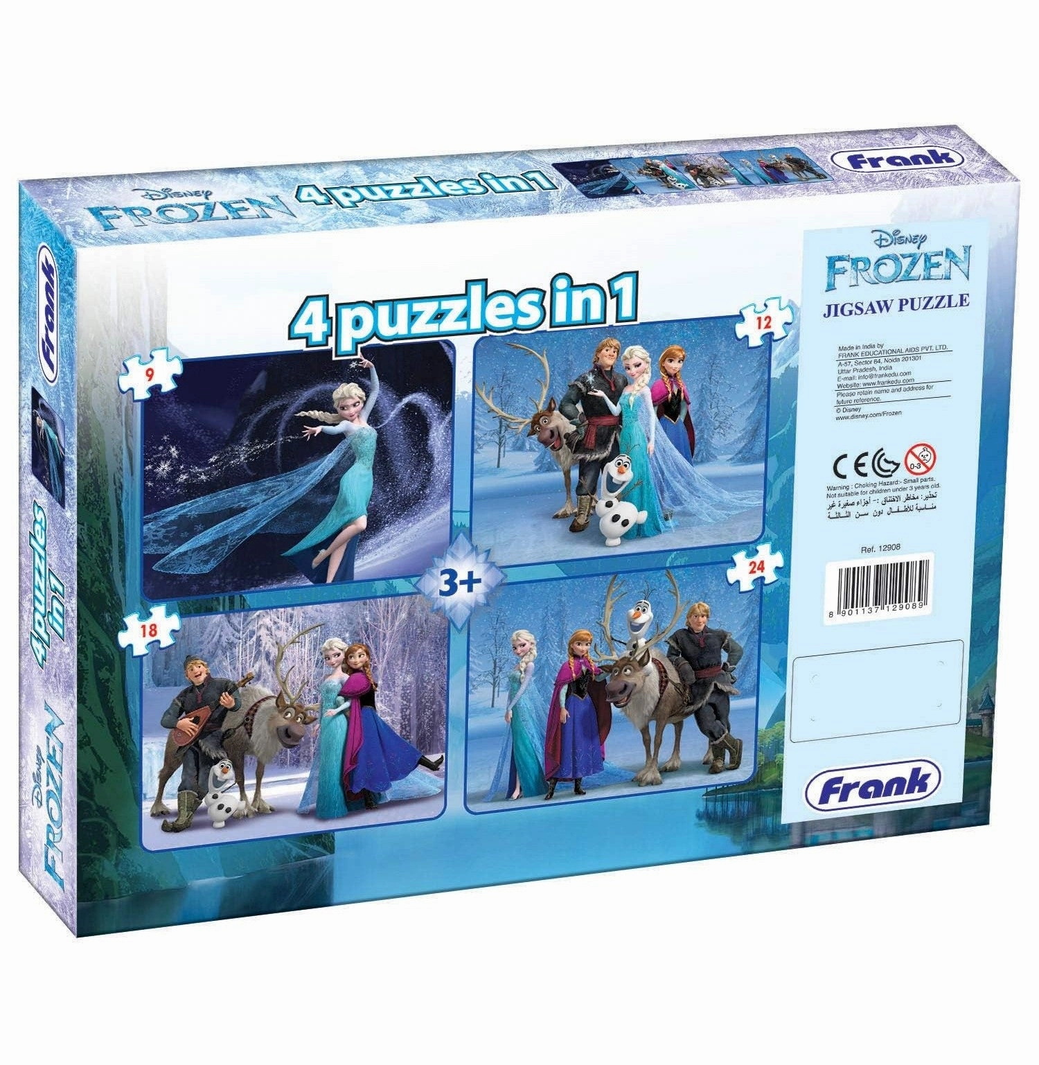 Frank Frozen 3 In 1 Puzzle