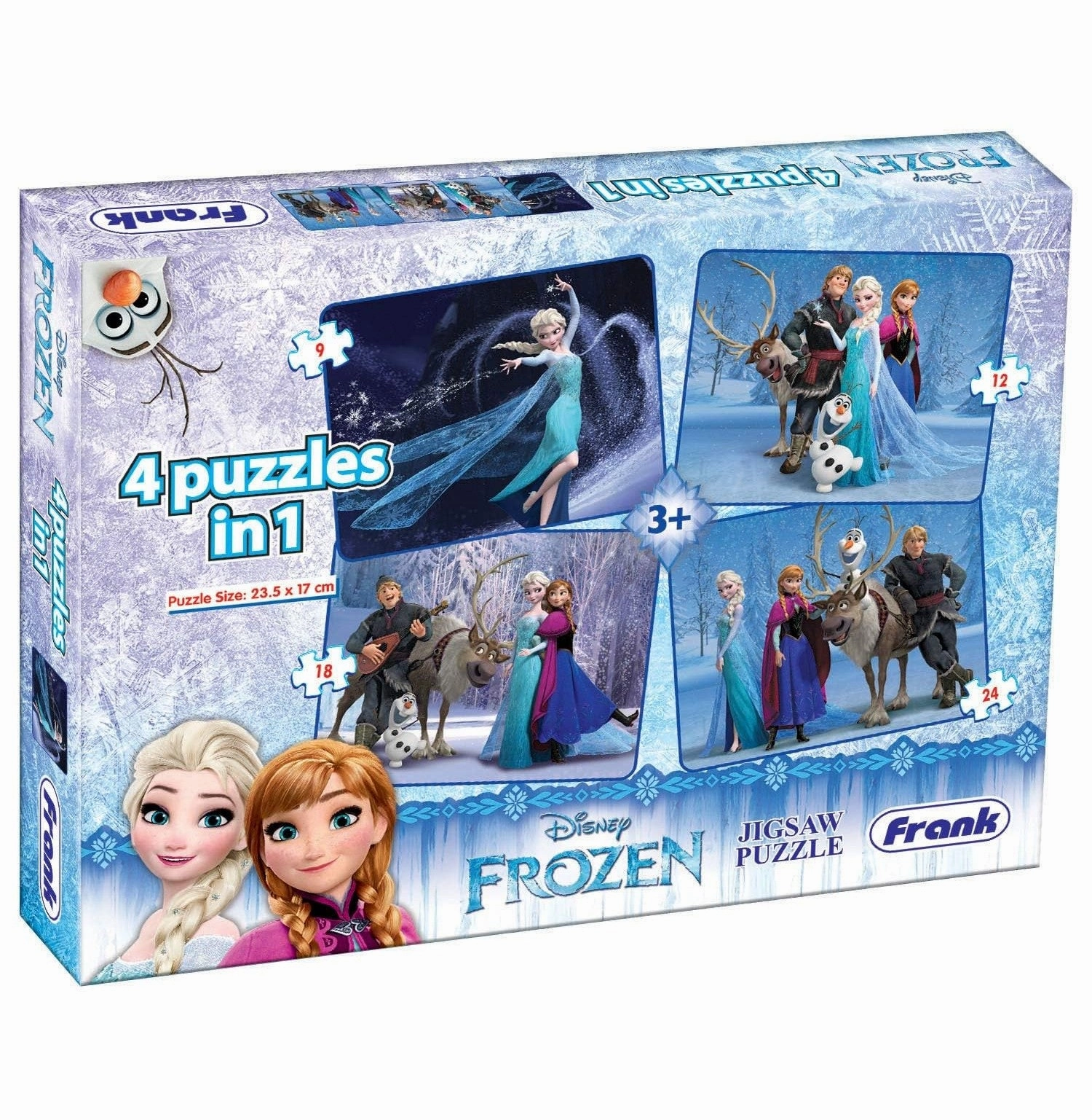Frank Frozen 3 In 1 Puzzle